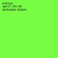 #79FD44 - Screamin' Green Color Image