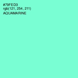 #79FED3 - Aquamarine Color Image
