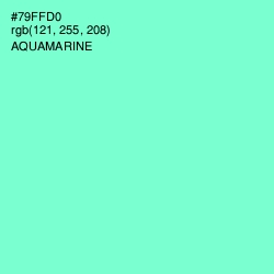 #79FFD0 - Aquamarine Color Image
