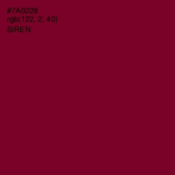 #7A0228 - Siren Color Image