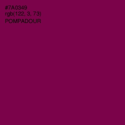 #7A0349 - Pompadour Color Image