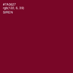 #7A0627 - Siren Color Image