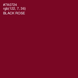 #7A0724 - Black Rose Color Image