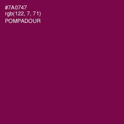 #7A0747 - Pompadour Color Image