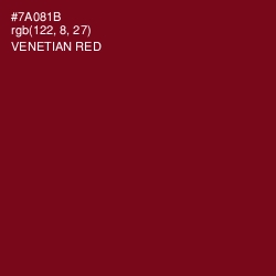 #7A081B - Venetian Red Color Image