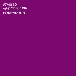 #7A086D - Pompadour Color Image