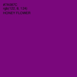 #7A087C - Honey Flower Color Image