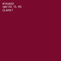 #7A0A2D - Claret Color Image