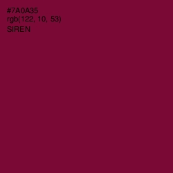 #7A0A35 - Siren Color Image