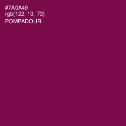 #7A0A49 - Pompadour Color Image