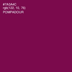 #7A0A4C - Pompadour Color Image