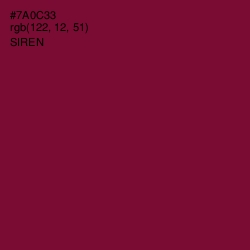 #7A0C33 - Siren Color Image