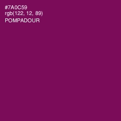 #7A0C59 - Pompadour Color Image