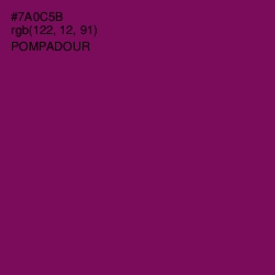 #7A0C5B - Pompadour Color Image