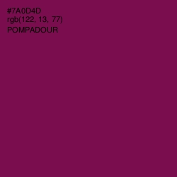 #7A0D4D - Pompadour Color Image