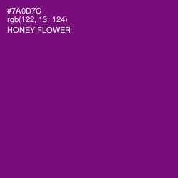 #7A0D7C - Honey Flower Color Image