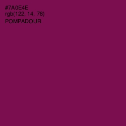 #7A0E4E - Pompadour Color Image