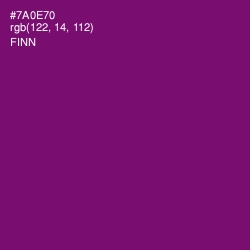 #7A0E70 - Finn Color Image