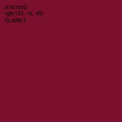 #7A102D - Claret Color Image