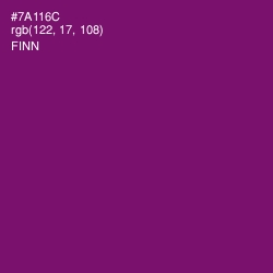 #7A116C - Finn Color Image