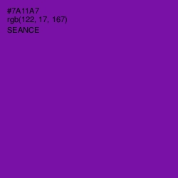 #7A11A7 - Seance Color Image