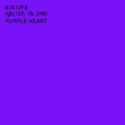 #7A12F8 - Purple Heart Color Image