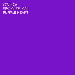 #7A14CA - Purple Heart Color Image