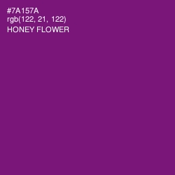 #7A157A - Honey Flower Color Image