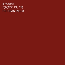 #7A1813 - Persian Plum Color Image