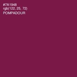 #7A1948 - Pompadour Color Image