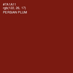 #7A1A11 - Persian Plum Color Image