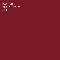 #7A1A26 - Claret Color Image