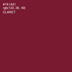 #7A1A31 - Claret Color Image