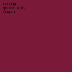 #7A1A38 - Claret Color Image