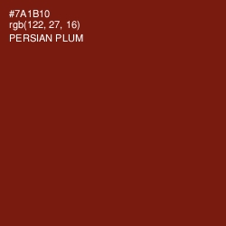 #7A1B10 - Persian Plum Color Image