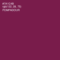 #7A1C4B - Pompadour Color Image