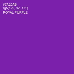 #7A20AB - Royal Purple Color Image