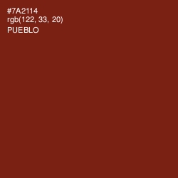 #7A2114 - Pueblo Color Image