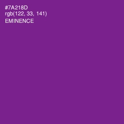 #7A218D - Eminence Color Image