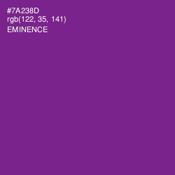 #7A238D - Eminence Color Image