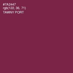 #7A2447 - Tawny Port Color Image