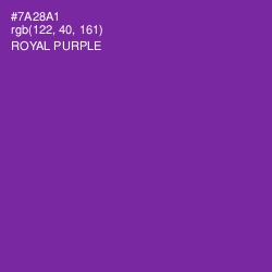 #7A28A1 - Royal Purple Color Image