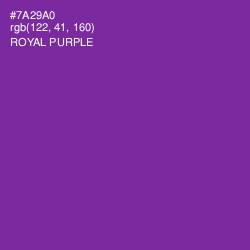 #7A29A0 - Royal Purple Color Image