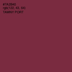 #7A2B40 - Tawny Port Color Image