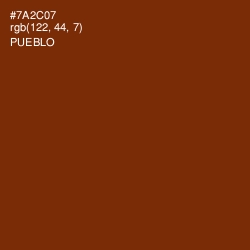 #7A2C07 - Pueblo Color Image