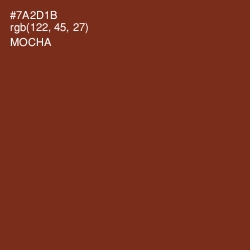 #7A2D1B - Mocha Color Image