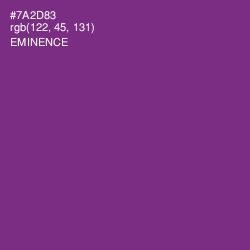 #7A2D83 - Eminence Color Image