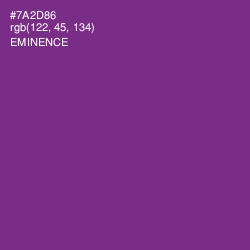 #7A2D86 - Eminence Color Image