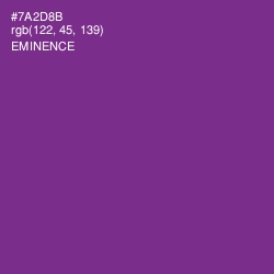 #7A2D8B - Eminence Color Image