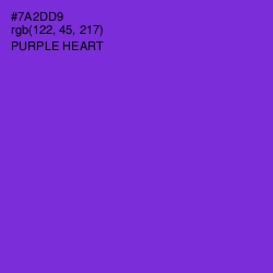 #7A2DD9 - Purple Heart Color Image